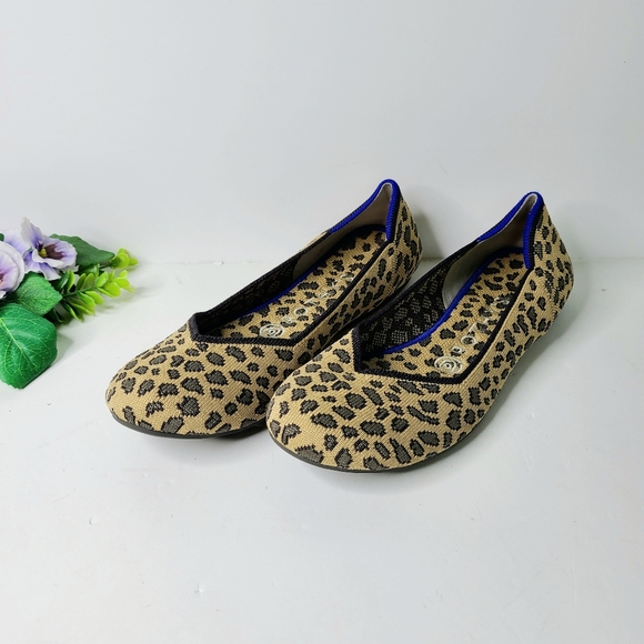 Rothy's The Flat Classics Animal Print Ballet Flats - Picture 2 of 8